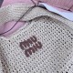 Replica Miu Miu Raffia effect woven hobo bag - 1:1 AAA Quality