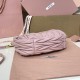 Replica Miu Miu Pink Wander hobo bag - perfect clone with triangle logo
