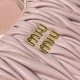Replica Miu Miu Pink Wander hobo bag - perfect clone with triangle logo