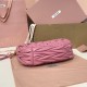 Replica Miu Miu Begonia Pink Wander hobo bag - perfect clone with triangle logo