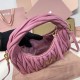 Replica Miu Miu Begonia Pink Wander hobo bag - perfect clone with triangle logo