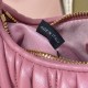 Replica Miu Miu Begonia Pink Wander hobo bag - perfect clone with triangle logo