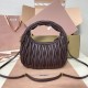 Replica Miu Miu Briarwood Wander hobo bag - perfect clone with triangle logo