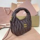 Replica Miu Miu Briarwood Wander hobo bag - perfect clone with triangle logo