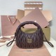 Replica Miu Miu Briarwood Wander hobo bag - perfect clone with triangle logo