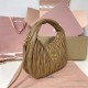 Replica Miu Miu Caramel Wander hobo bag - perfect clone with triangle logo