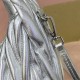 Replica Miu Miu Silver Wander hobo bag - perfect clone with triangle logo