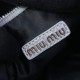 Replica Miu Miu Silver Wander hobo bag - perfect clone with triangle logo