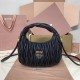 Replica Miu Miu Wander hobo bag - perfect clone with triangle logo