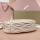 AAA Fake Miu Miu Powder Pink Wander Hobo | miumiureplica.com Replica Miu Miu Powder Pink Wander hobo bag - perfect clone with triangle logo