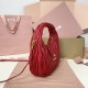 AAA Fake Miu Miu Red Wander Hobo | miumiureplica.com Replica Miu Miu Red Wander hobo bag - perfect clone with triangle logo