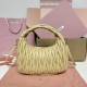 Replica Miu Miu Soy Green Wander hobo bag - perfect clone with triangle logo
