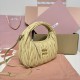 Replica Miu Miu Soy Green Wander hobo bag - perfect clone with triangle logo