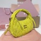 Replica Miu Miu Wander Suede bag - perfect clone with triangle logo