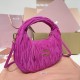 Replica Miu Miu Wander Suede bag - perfect clone with triangle logo