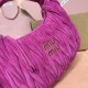 Replica Miu Miu Wander Suede bag - perfect clone with triangle logo