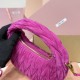 Replica Miu Miu Wander Suede bag - perfect clone with triangle logo