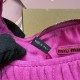 Replica Miu Miu Wander Suede bag - perfect clone with triangle logo