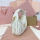 Replica Miu Miu White Wander hobo bag - perfect clone with triangle logo