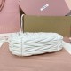 Replica Miu Miu White Wander hobo bag - perfect clone with triangle logo