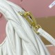 Replica Miu Miu White Wander hobo bag - perfect clone with triangle logo