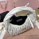 Replica Miu Miu White Wander hobo bag - perfect clone with triangle logo