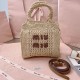 Replica Miu Miu Raffia effect woven tote bag - 1:1 Quality | miumiureplica.com Replica Miu Miu Raffia effect woven tote bag - 1:1 AAA Quality