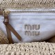 Replica Miu Miu Raffia effect woven tote bag - 1:1 Quality | miumiureplica.com Replica Miu Miu Raffia effect woven tote bag - 1:1 AAA Quality