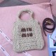 Replica Miu Miu Raffia effect woven tote bag - 1:1 Quality | miumiureplica.com Replica Miu Miu Raffia effect woven tote bag - 1:1 AAA Quality