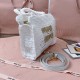 Replica Miu Miu Raffia effect woven tote bag in white - 1:1 AAA Quality