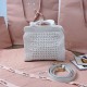 Replica Miu Miu Raffia effect woven tote bag in white - 1:1 AAA Quality
