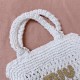 Replica Miu Miu Raffia effect woven tote bag in white - 1:1 AAA Quality