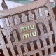 Replica Miu Miu Cognac Leather Basket Bag - 1:1 Quality | miumiureplica.com Replica Miu Miu Cognac Leather Basket Bag Front View