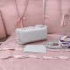 Replica Miu Miu White Leather Basket Bag Front View