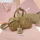 Replica Miu Miu Caramel Arcadie Bag - 1:1 Quality | miumiureplica.com Replica Miu Miu Caramel Arcadie Bag Front View