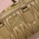 Replica Miu Miu Caramel Arcadie Bag - 1:1 Quality | miumiureplica.com Replica Miu Miu Caramel Arcadie Bag Front View