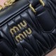 Replica Miu Miu Black Arcadie Bag - 1:1 Quality | miumiureplica.com Replica Miu Miu Black Arcadie Bag Front View