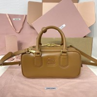 Miu Miu Cognac Arcadie Leather Bag