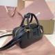 Replica Miu Miu Black Arcadie Bag - 1:1 Quality | miumiureplica.com Replica Miu Miu Black Arcadie Bag Front View