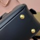 Replica Miu Miu Black Arcadie Bag - 1:1 Quality | miumiureplica.com Replica Miu Miu Black Arcadie Bag Front View
