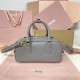Replica Miu Miu Gray Arcadie Bag Front View