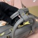 Replica Miu Miu Gray Arcadie Bag Front View