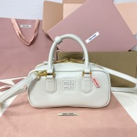 Miu Miu White Arcadie Leather Bag