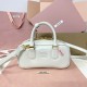 Replica Miu Miu White Arcadie Bag Front View