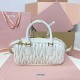 Replica Miu Miu White Arcadie Bag - 1:1 Quality | miumiureplica.com Replica Miu Miu White Arcadie Bag Front View