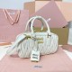 Replica Miu Miu White Arcadie Bag - 1:1 Quality | miumiureplica.com Replica Miu Miu White Arcadie Bag Front View