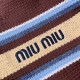 Replica Miu Miu Raffia effect woven tote bag  in Brown - 1:1 AAA Quality