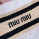 Replica Miu Miu Raffia effect woven tote bag  in White - 1:1 AAA Quality