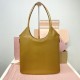 Replica Miu Miu IVY Leather Bag in Cognac