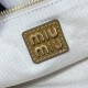 Replica Miu Miu IVY Leather Bag in Cognac